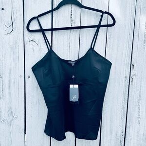 Adrianna Papell Black Slip Camisole